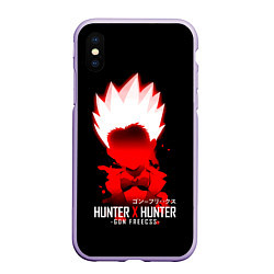 Чехол iPhone XS Max матовый Hunter x Hunter - Gon Furikusu, цвет: 3D-светло-сиреневый