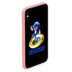 Чехол iPhone XS Max матовый SONIC СОНИК, цвет: 3D-баблгам — фото 2