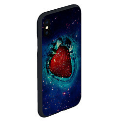 Чехол iPhone XS Max матовый Сладкая Космическая Ягодка, цвет: 3D-черный — фото 2
