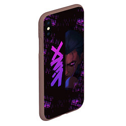 Чехол iPhone XS Max матовый Jinx Powder League Of Legends Arcane, цвет: 3D-коричневый — фото 2