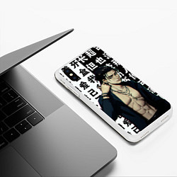 Чехол iPhone XS Max матовый Эрен Йегер , что за мужчина Атака титанов, цвет: 3D-белый — фото 2