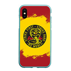 Чехол iPhone XS Max матовый Cobra Kai Big Logo, цвет: 3D-мятный