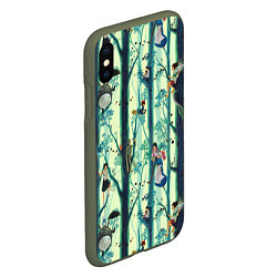 Чехол iPhone XS Max матовый Ghibli All, цвет: 3D-темно-зеленый — фото 2