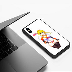 Чехол iPhone XS Max матовый KonoSuba Даркнесс, цвет: 3D-черный — фото 2