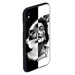 Чехол iPhone XS Max матовый Salvador Dali - Сальвадор Дали, цвет: 3D-черный — фото 2