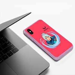 Чехол iPhone XS Max матовый Милаха Джетт, цвет: 3D-сиреневый — фото 2