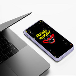 Чехол iPhone XS Max матовый Поппи Плейтайм хагги вагги, цвет: 3D-светло-сиреневый — фото 2