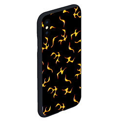 Чехол iPhone XS Max матовый Огоньки Узор, цвет: 3D-черный — фото 2