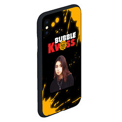 Чехол iPhone XS Max матовый BUBBLE KVASS - ДОРА Брызги, цвет: 3D-черный — фото 2