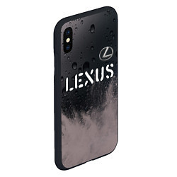 Чехол iPhone XS Max матовый LEXUS Lexus - Краски, цвет: 3D-черный — фото 2