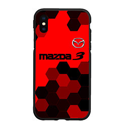 Чехол iPhone XS Max матовый MAZDA 3 Графика