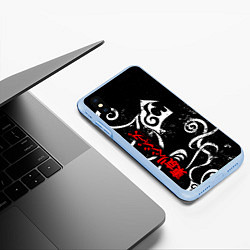 Чехол iPhone XS Max матовый DRAKEN TATTOO WHITE ТОСВА, цвет: 3D-голубой — фото 2