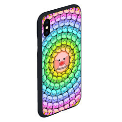 Чехол iPhone XS Max матовый Psychedelic Lalafanfan, цвет: 3D-черный — фото 2