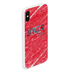 Чехол iPhone XS Max матовый Декстер новая кровь, цвет: 3D-белый — фото 2