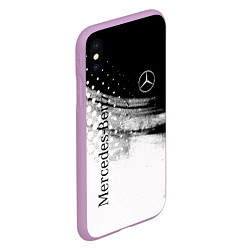 Чехол iPhone XS Max матовый Mercedes-Benz спорт, цвет: 3D-сиреневый — фото 2