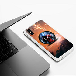 Чехол iPhone XS Max матовый PREY LOGO, цвет: 3D-белый — фото 2