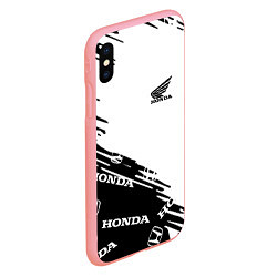 Чехол iPhone XS Max матовый Honda sport pattern, цвет: 3D-баблгам — фото 2