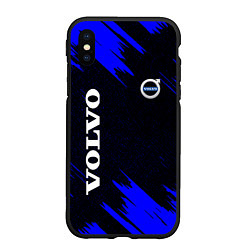 Чехол iPhone XS Max матовый Volvo авто текстура