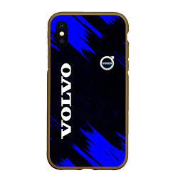 Чехол iPhone XS Max матовый Volvo авто текстура