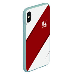 Чехол iPhone XS Max матовый Honda - Red sport, цвет: 3D-мятный — фото 2