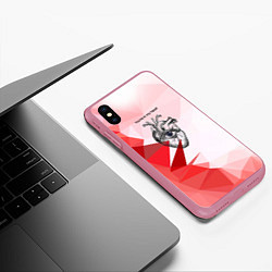 Чехол iPhone XS Max матовый Youre in my heart, цвет: 3D-малиновый — фото 2