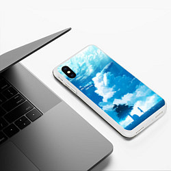 Чехол iPhone XS Max матовый Let your dreams come true, цвет: 3D-белый — фото 2