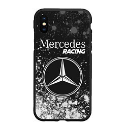 Чехол iPhone XS Max матовый MERCEDES Racing - Арт, цвет: 3D-черный