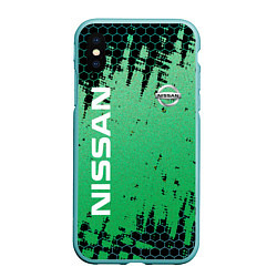 Чехол iPhone XS Max матовый NISSAN супер NISSAN, цвет: 3D-мятный