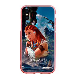 Чехол iPhone XS Max матовый Aloy Horizon, цвет: 3D-баблгам