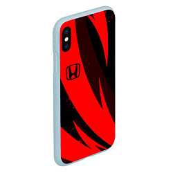 Чехол iPhone XS Max матовый HONDA RED ХОНДА КРАСНЫЙ, цвет: 3D-голубой — фото 2