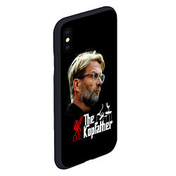Чехол iPhone XS Max матовый Юрген Клопп Ливерпуль, цвет: 3D-черный — фото 2