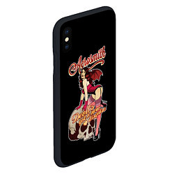 Чехол iPhone XS Max матовый Aerosmith , Аэросмит, цвет: 3D-черный — фото 2