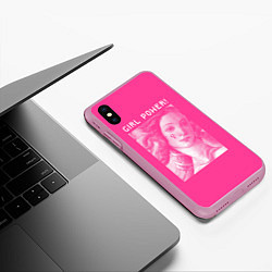 Чехол iPhone XS Max матовый Venus Girl Power, цвет: 3D-розовый — фото 2