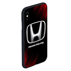 Чехол iPhone XS Max матовый HONDA RACING Sport Style, цвет: 3D-черный — фото 2