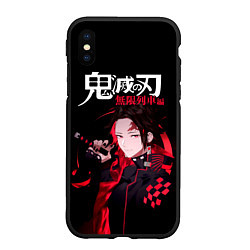 Чехол iPhone XS Max матовый Tanjiro Kamado - Demon Slayer, цвет: 3D-черный