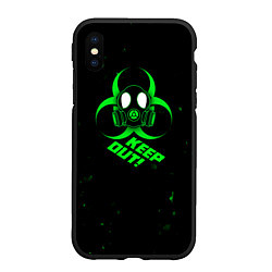 Чехол iPhone XS Max матовый Biohazard Биологическая опасность, цвет: 3D-черный