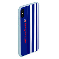 Чехол iPhone XS Max матовый ATLETICO MADRID АТЛЕТИКО МАДРИД, цвет: 3D-голубой — фото 2