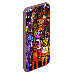 Чехол iPhone XS Max матовый Fnaf UCN, цвет: 3D-коричневый — фото 2