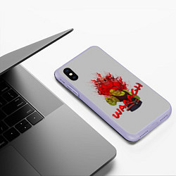 Чехол iPhone XS Max матовый Waaagh reference, цвет: 3D-светло-сиреневый — фото 2