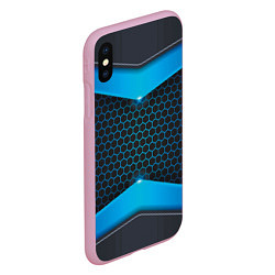 Чехол iPhone XS Max матовый 3D NEON БРОНЬ, цвет: 3D-розовый — фото 2