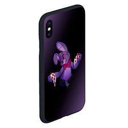 Чехол iPhone XS Max матовый FNAF - БОННИ, цвет: 3D-черный — фото 2