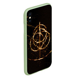 Чехол iPhone XS Max матовый ELDEN RING SYMBOL ВЕЛИКИЕ РУНЫ, цвет: 3D-салатовый — фото 2