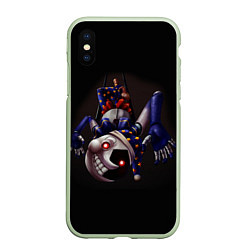 Чехол iPhone XS Max матовый Five Nights at Freddys: Security Breach Воспитател, цвет: 3D-салатовый