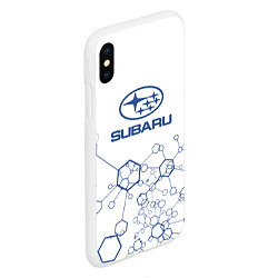 Чехол iPhone XS Max матовый Субару subaru, цвет: 3D-белый — фото 2