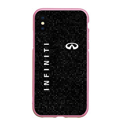 Чехол iPhone XS Max матовый Инфинити infinity sport, цвет: 3D-розовый