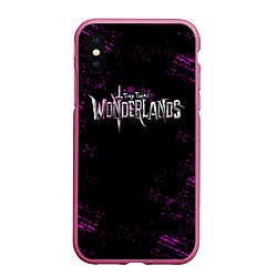 Чехол iPhone XS Max матовый Tiny Tina’s Wonderlands: Logo, цвет: 3D-малиновый