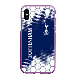 Чехол iPhone XS Max матовый TOTTENHAM HOTSPUR Тоттенхэм, цвет: 3D-фиолетовый