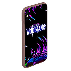 Чехол iPhone XS Max матовый Tiny Tinas Wonderlands, Лого, цвет: 3D-коричневый — фото 2