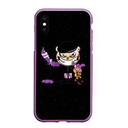 Чехол iPhone XS Max матовый Фараон Карамель Обложка Pharaoh Candy, цвет: 3D-фиолетовый