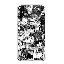 Чехол iPhone XS Max матовый Berserk pattern, цвет: 3D-белый